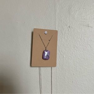 handmade crystal necklace